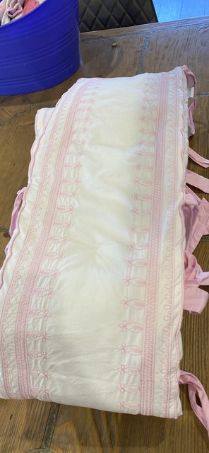 pottery barn cot bumper